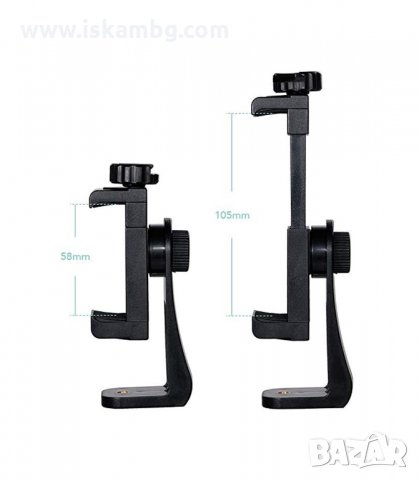 ВЪРТЯЩА НА 360° СТОЙКА ЗА ТЕЛЕФОН ЗА ТРИПОД - КОД  3199, снимка 4 - Селфи стикове, аксесоари - 33887363