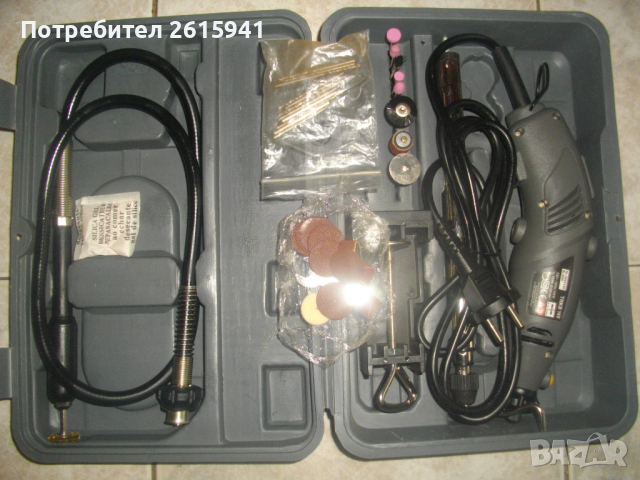 Нова Немска Мини Дрелка-Шлифовалка/Прав Шлайф-Пълен Комплект-140 Вата-TROVEX PKB140, снимка 3 - Други инструменти - 36480459