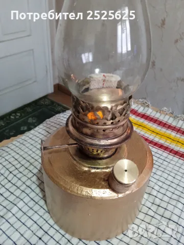 Старинна английска настолна газена лампа, снимка 3 - Настолни лампи - 47328407