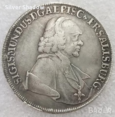Монета Австрия/Залцбург 1 Талер 1761 г. Сигизмунд III