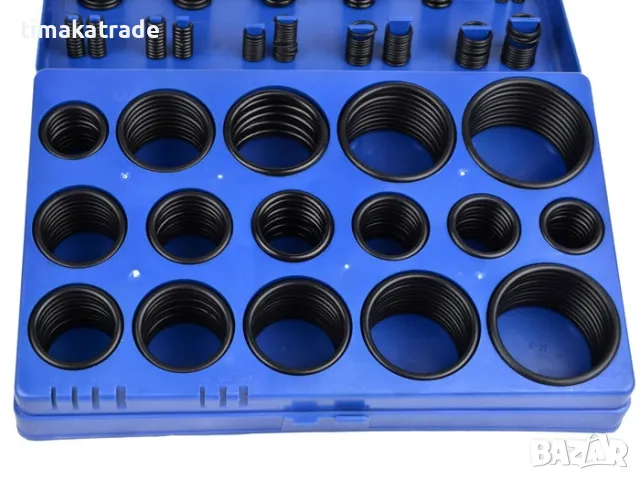 О-пръстени комплект в кутия, маслоустойчиви, 419 бр, , снимка 2 - Аксесоари и консумативи - 45583625