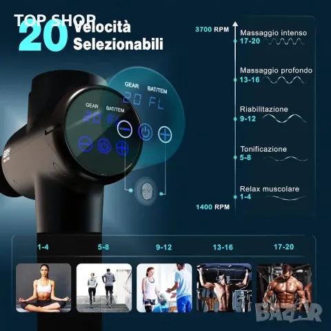 Професионален масажен пистолет с подгряване EMY Design, снимка 2 - Масажори - 49157934