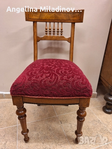 Античен Викториански к - т  за трапезария маса  с 4 стола, снимка 5 - Маси - 51596159