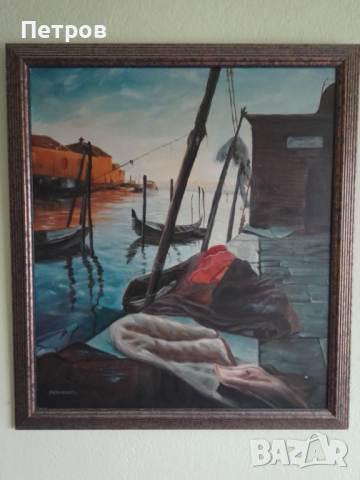 картина масло платно 90/81 см