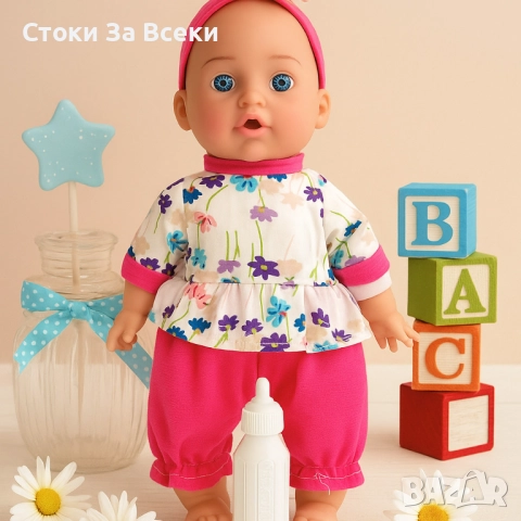 Реалистично говорещо бебе с аксесоар шише, снимка 16 - Кукли - 51847104