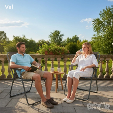 Сгъваем градински стол - стилен, лек и удобен