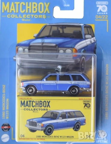 Matchbox Collectors 1980 Mercedes-Benz W123 Wagon Blue, снимка 2 - Коли, камиони, мотори, писти - 53102359