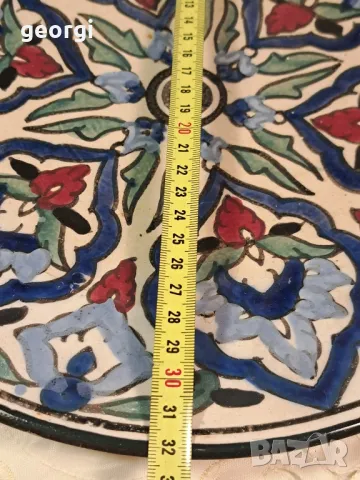 голяма декоративна керамична чиния за стена 23/2, снимка 6 - Декорация за дома - 49309290