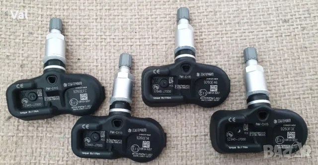 Комплект датчици за налягане в гумите (TPMS) за Hyundai и Kia, снимка 5 - Аксесоари и консумативи - 50407472
