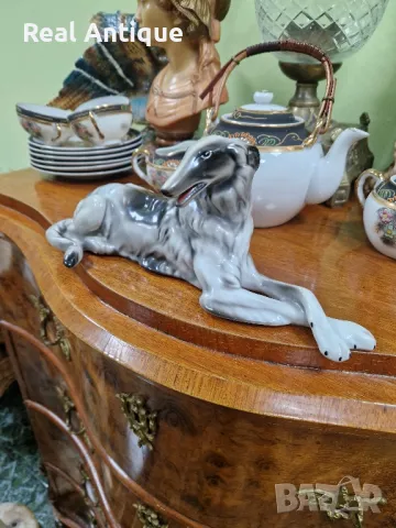 Уникална рядка антикварна колекционерска порцеланова полска фигура статуетка , снимка 5 - Статуетки - 49485942