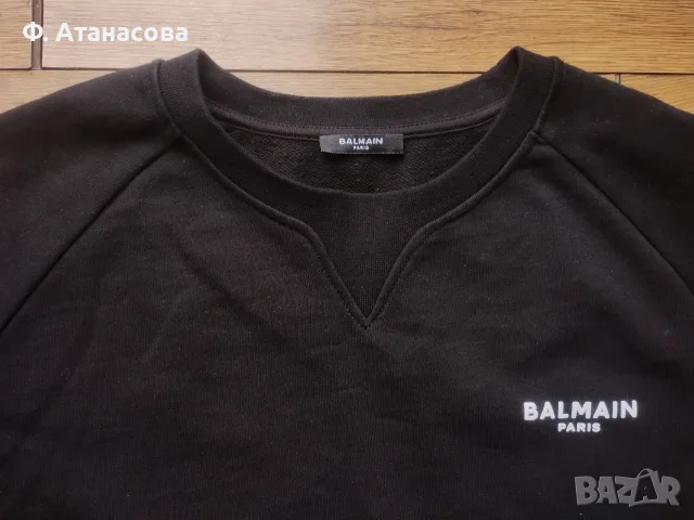 BALMAIN: Луксозен пуловер 100% фин памук, размер XXL, като нов, снимка 5 - Пуловери - 56167192
