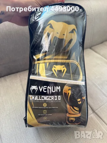 ММА Спаринг Ръкавици Venum Challenger 3.0 Black/Gold, снимка 3 - Бокс - 56339308