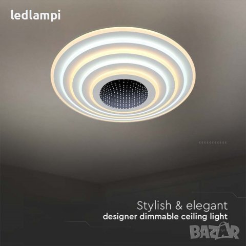 LED Плафониера 125W Димиране+Дистанционно Управление 3in1, снимка 5 - Лампи за таван - 42268808