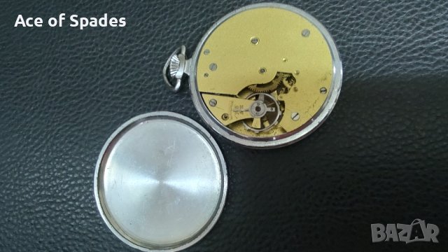 Стар Мъжки Джобен Часовник Swiss Made? Germany?, снимка 11 - Антикварни и старинни предмети - 41648030