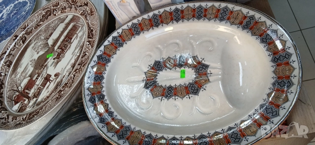 Порцеланови плата 60/42см за агне,пуйка,прасенце, снимка 7 - Чинии - 52900300