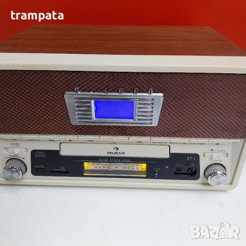 НАЙ ДОБРАТА ОФЕРТА Ретро Радио Auna CD/MP3 Bluetooth USB SD, снимка 5 - Радиокасетофони, транзистори - 53222535