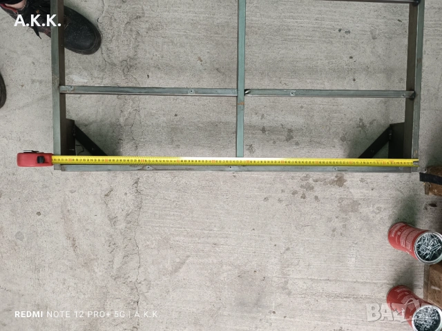 Продавам метална рамка за врата, ограда, легло, параван, парапет, снимка 6 - Входни врати - 53433179