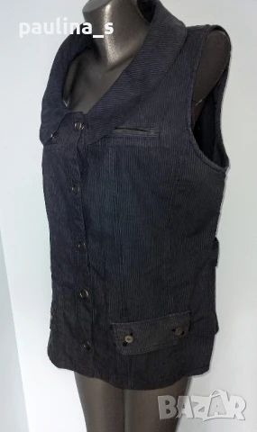 Два различни броя / Дънков елек тип риза и елек тип туника / голям размер , снимка 13 - Елеци - 29468958