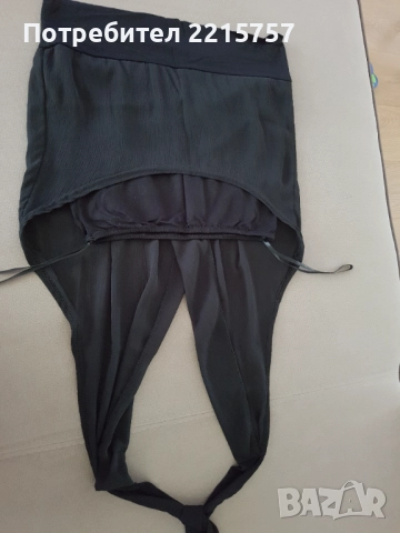 Пола сива от тюл и дълга дънкова пола., снимка 6 - Поли - 46378331