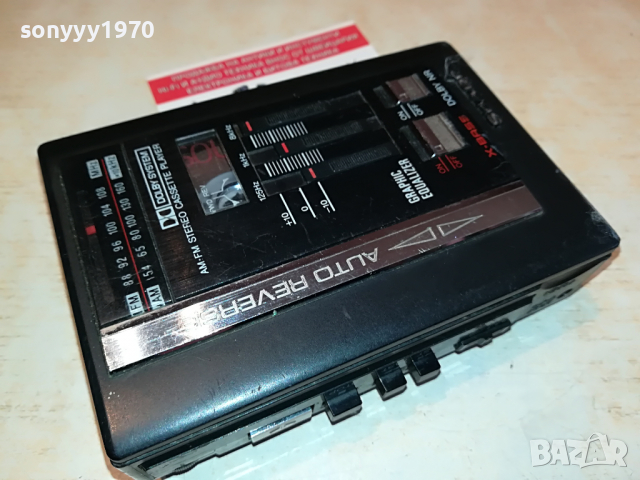 SHARP JC-534H AM-FM REVERSE WALKMAN 2203221840, снимка 3 - Радиокасетофони, транзистори - 36197766