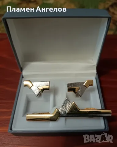 Щипка за вратовръзка и бутон ели. , снимка 2 - Други - 48259749