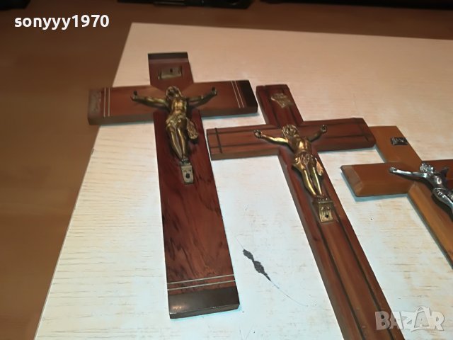 кръстове с христос от франция 1312221553, снимка 8 - Антикварни и старинни предмети - 38997651