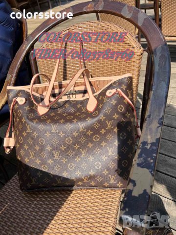 Кафява чанта/реплика  Louis Vuitton Neverfull  код DS-67ZX, снимка 3 - Чанти - 40815290