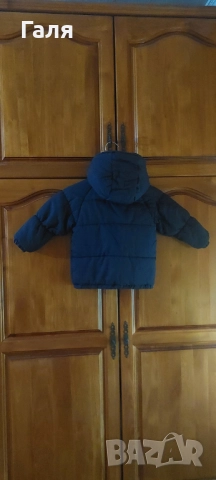 Бебешко зимно яке с качулка Adidas + дънки , блуза и риза//Детско/бебешко яке Kenvelo за ръст 90 + , снимка 4 - Бебешки якета и елеци - 52331098