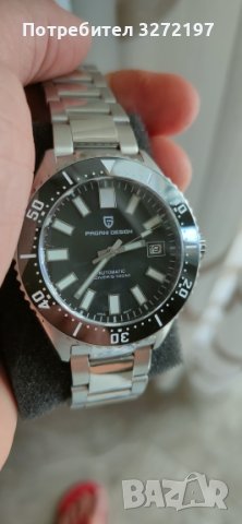 PAGANI DESIGN DIVER'S автоматичен часовник с Японски маханизъм SEIKO NH35,стъкло сапфир,водоустойчив, снимка 4 - Мъжки - 41683099
