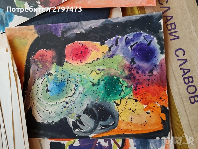 Скулптури от глина, мрамор и шамод, абстрактни графики и картини, снимка 4 - Картини - 53621511