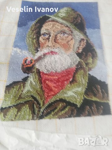 Гоблен старецът с лулата, снимка 8 - Гоблени - 35976304