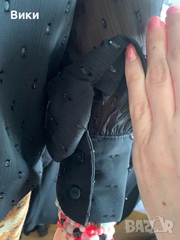 Черна риза размер S, снимка 4 - Ризи - 40660467