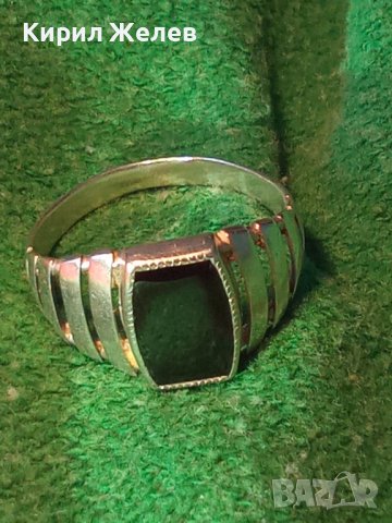 Стар СССР СКЪПОЦЕНЕН с ЧЕРЕН ОНИКС АЖУРЕН СРЕБЪРЕН ПРЪСТЕН с ПЕЧАТ за СРЕБРО 925 и Щемпел УВЮА 38735, снимка 18 - Антикварни и старинни предмети - 41741224