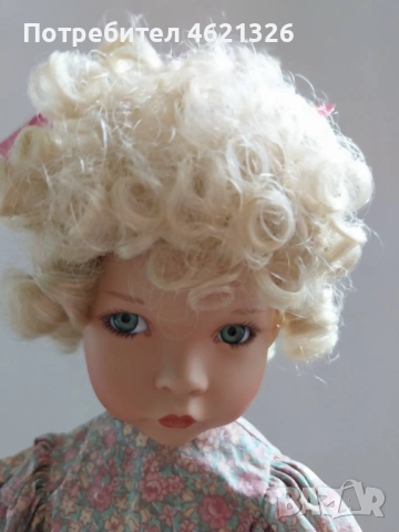 Винтидж порцеланова кукла Мери, Мери, съвсем противоположна, като нова, рядка находка, снимка 9 - Декорация за дома - 52043877