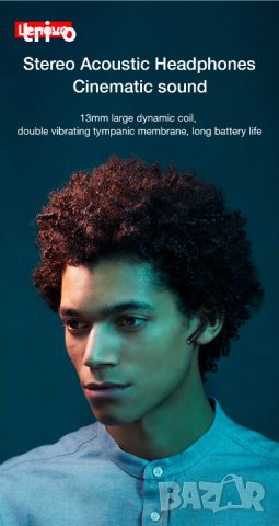 Lenovo-HT38 Безжични спортни Bluetooth слушалки с микрофон, снимка 6 - Bluetooth слушалки - 41783996