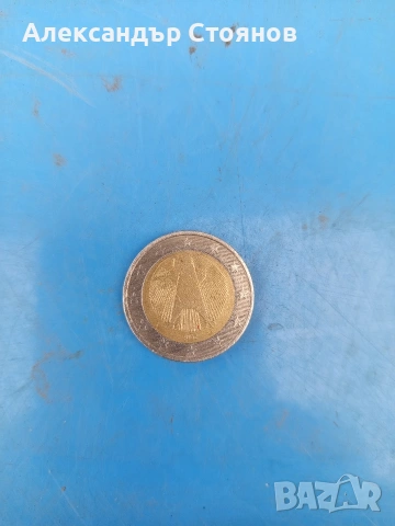 юбилейна монета от 2€ с буквата F, снимка 2 - Нумизматика и бонистика - 53210646