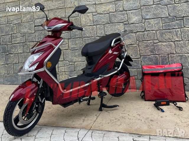 Електрически Скутер 2000W,60V,20aH+Управление като велосипед+ЛИЗИНГ+Документи за регистрация за 2025, снимка 4 - Мотоциклети и мототехника - 40679040