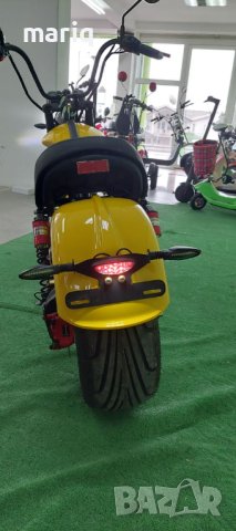 Електрически чопър  HARLEY-DAVIDSON Yellow 2500W/60V/20AH, снимка 5 - Мотоциклети и мототехника - 39292575