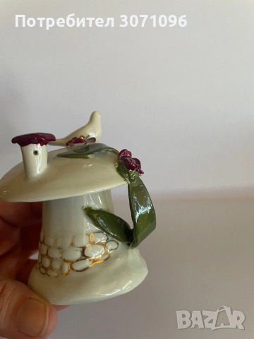 Порцеланова фигурка от соца гъбка, снимка 3 - Колекции - 53775298