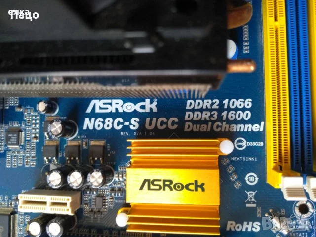 ASRock N68C-S UCC, снимка 3 - Дънни платки - 50844585