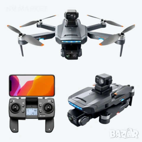 Професионален сгъваем дрон K918 MAX, 4К двойна камера, снимка 12 - Дронове и аксесоари - 53837773