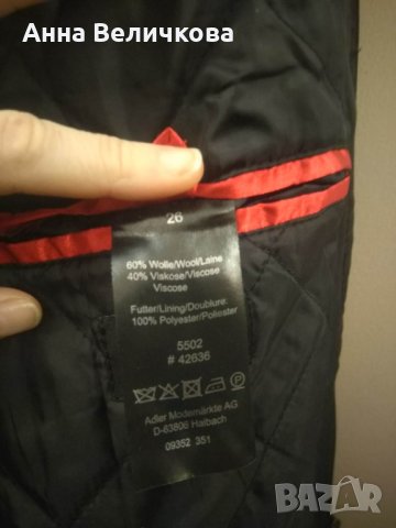 Черно мъжко спортно палто вълна, снимка 5 - Палта - 35707969