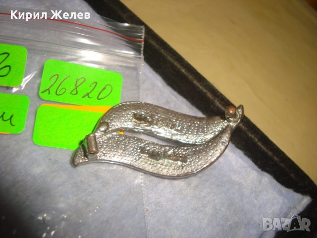 СТАРА СРЕБРИСТА БРОШКА с КРИСТАЛЧЕТА за КОЛЕКЦИЯ РЕСТАВРАЦИЯ 26820, снимка 4 - Антикварни и старинни предмети - 36095143