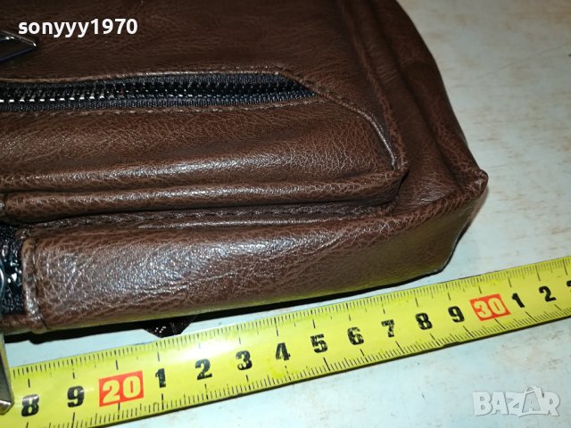 КАФЯВА КОЖЕНА ЧАНТА 2508230828, снимка 7 - Чанти - 41960481