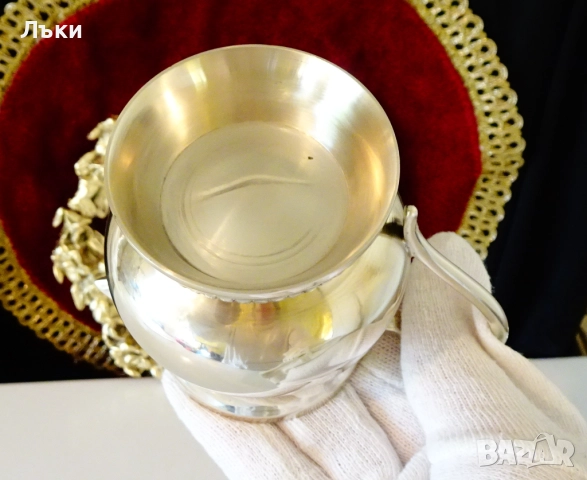 Бронзова кана,каничка,Луи XVI,перлен релеф. , снимка 6 - Антикварни и старинни предмети - 52265731