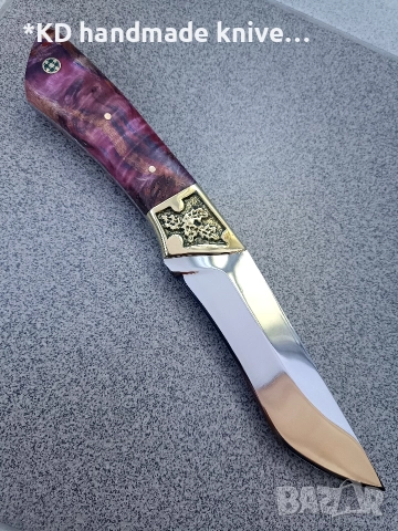 Ръчно изработен ловен нож от марка KD handmade knives ловни ножове, снимка 3 - Ножове - 52860087