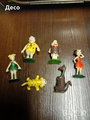 Стари български гумени фигурки Флинстоун., снимка 3 - Колекции - 53709005