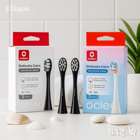 Накрайници за четка за зъби Oclean Kids, P3K1-2, P3K8-2, C04000210, 2 броя, снимка 2 - Други - 53269661