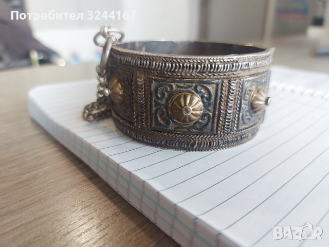 Антична сребърна гривна , снимка 2 - Антикварни и старинни предмети - 41322057