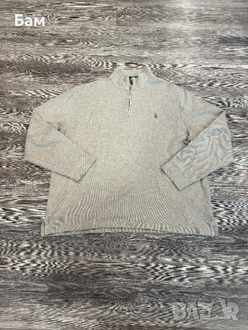 Мъжко!Ralph Lauren Estate-Rib Quarter Zip Pullover размер ХЛ, снимка 2 - Блузи - 53467024